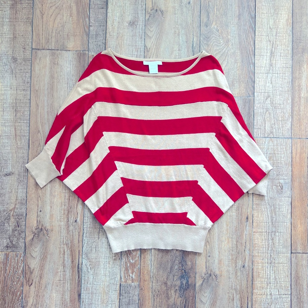 Vintage Red Striped Top